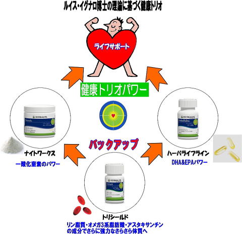 メタボ対策 おもいッきり テレビでも紹介 NO 一酸化窒素 アスタキサンチンはDHA、EPA、一酸化窒素を強力サポート